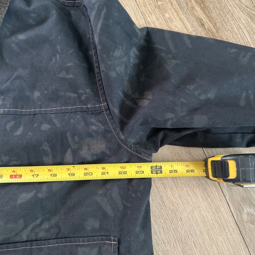 Levi Strauss Men's Trucker Jacket Rivet Black Acid Wash Corduroy Collar Medium - Picture 9 of 13